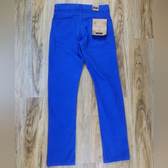 🔸️NWT Across the Pond Blue Stretch Slim Fit Pants Size 30x30 - Picture 5 of 9